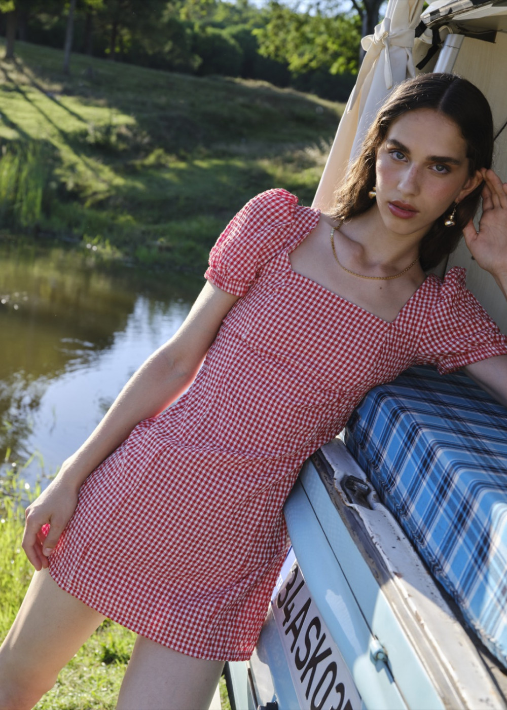 Gingham Mini Dress Gingham Mini Dress