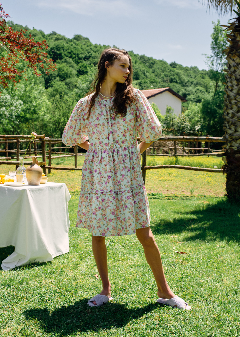 Flower Patterned Dress Flower Patterned Dress
