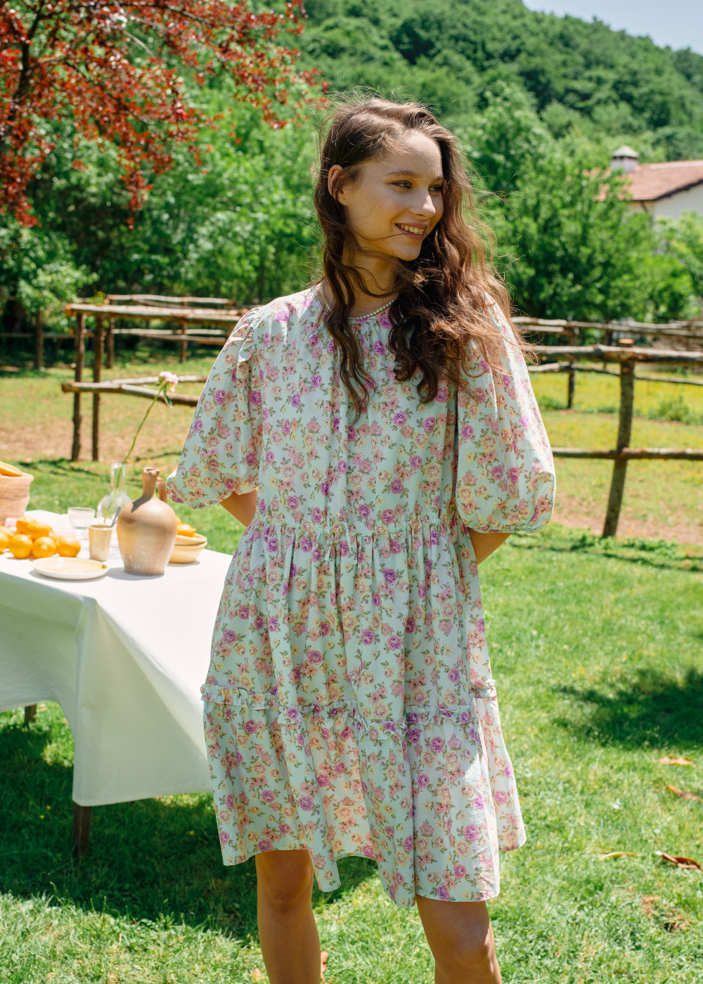 Flower Patterned Dress Flower Patterned Dress
