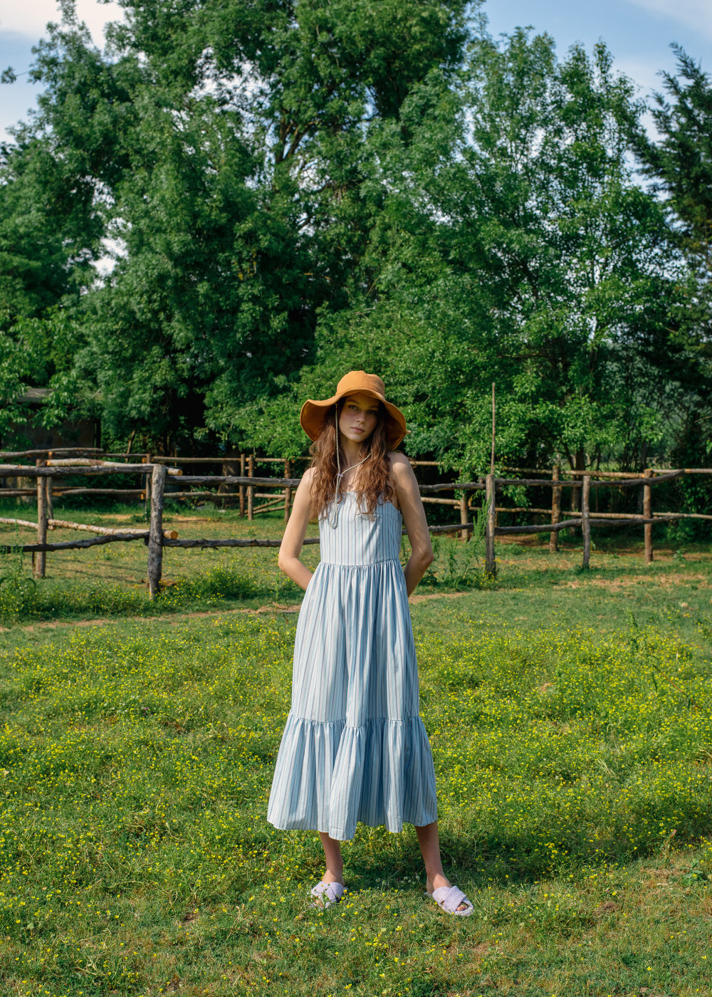 Striped Midi Dress Striped Midi Dress