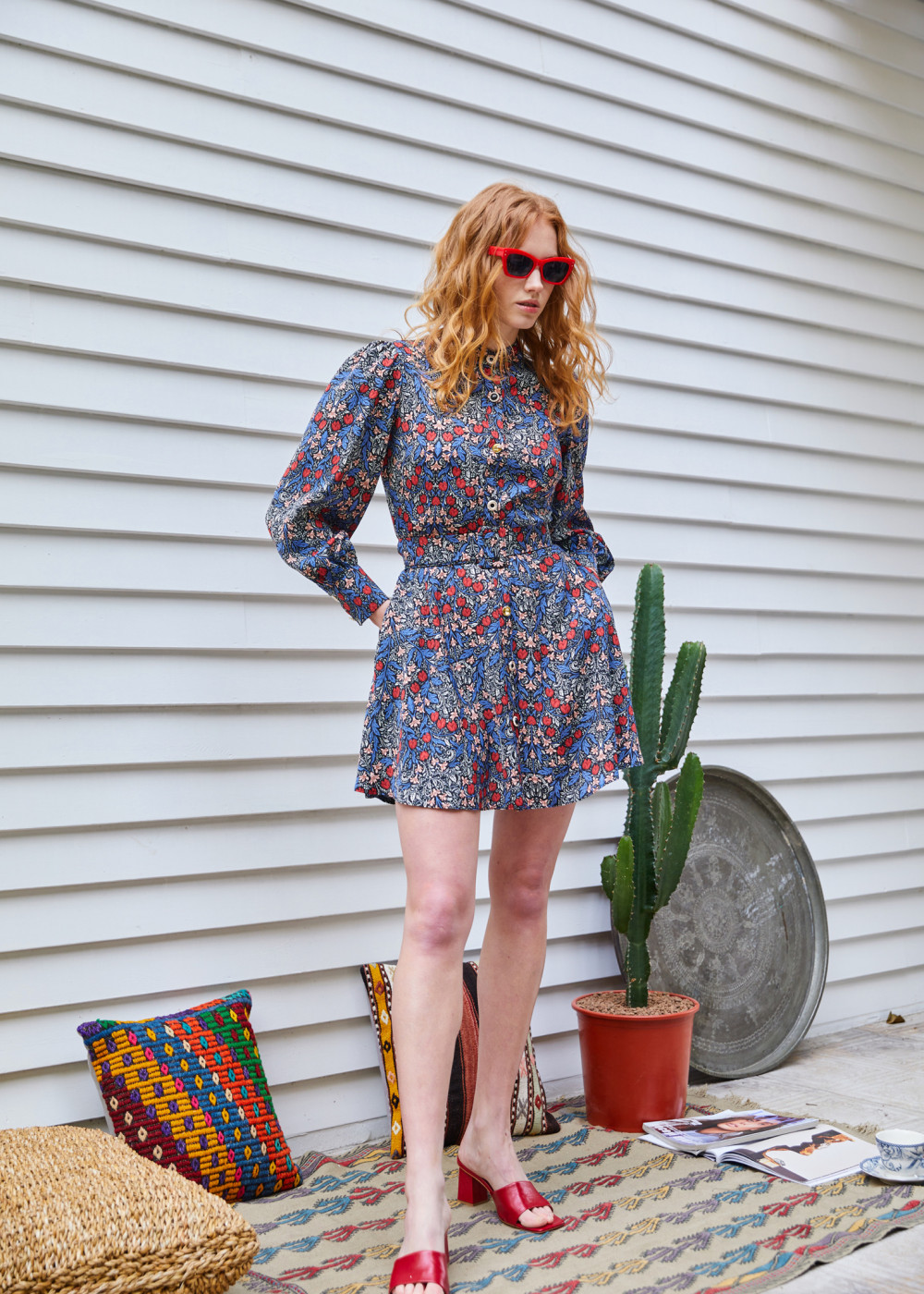 Satin Printed Dress Satin Printed Dress