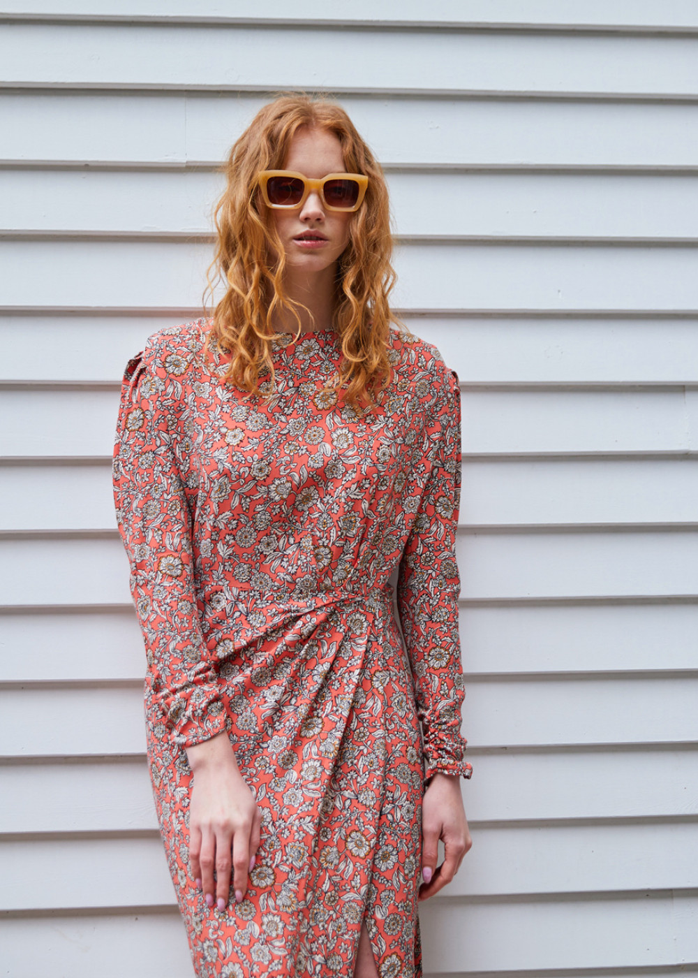 Patterned Midi Dress Patterned Midi Dress