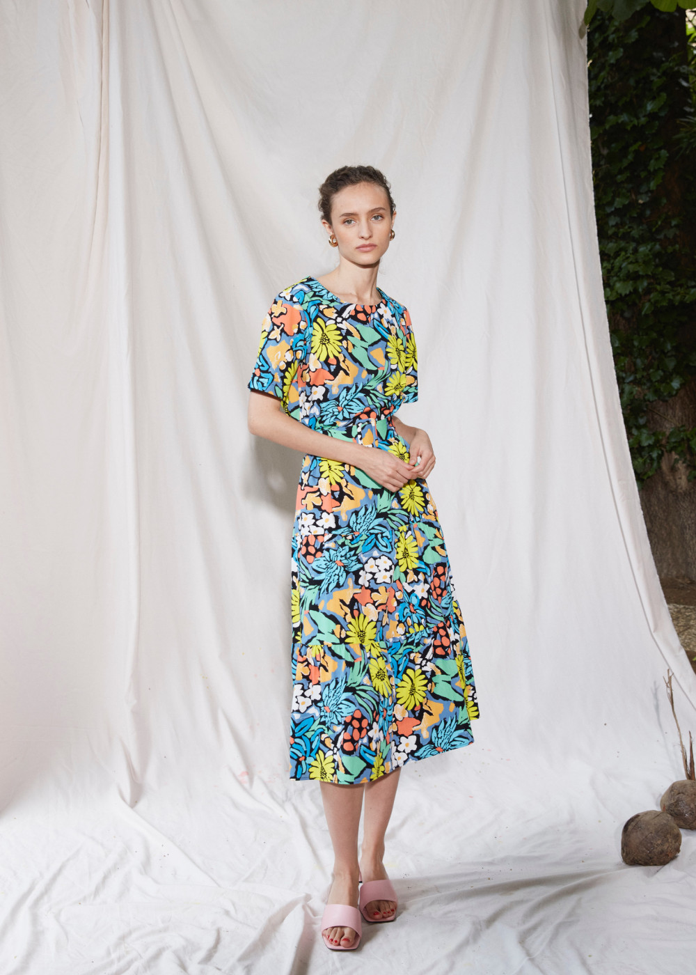 Poplin Dress With Belt Poplin Dress With Belt