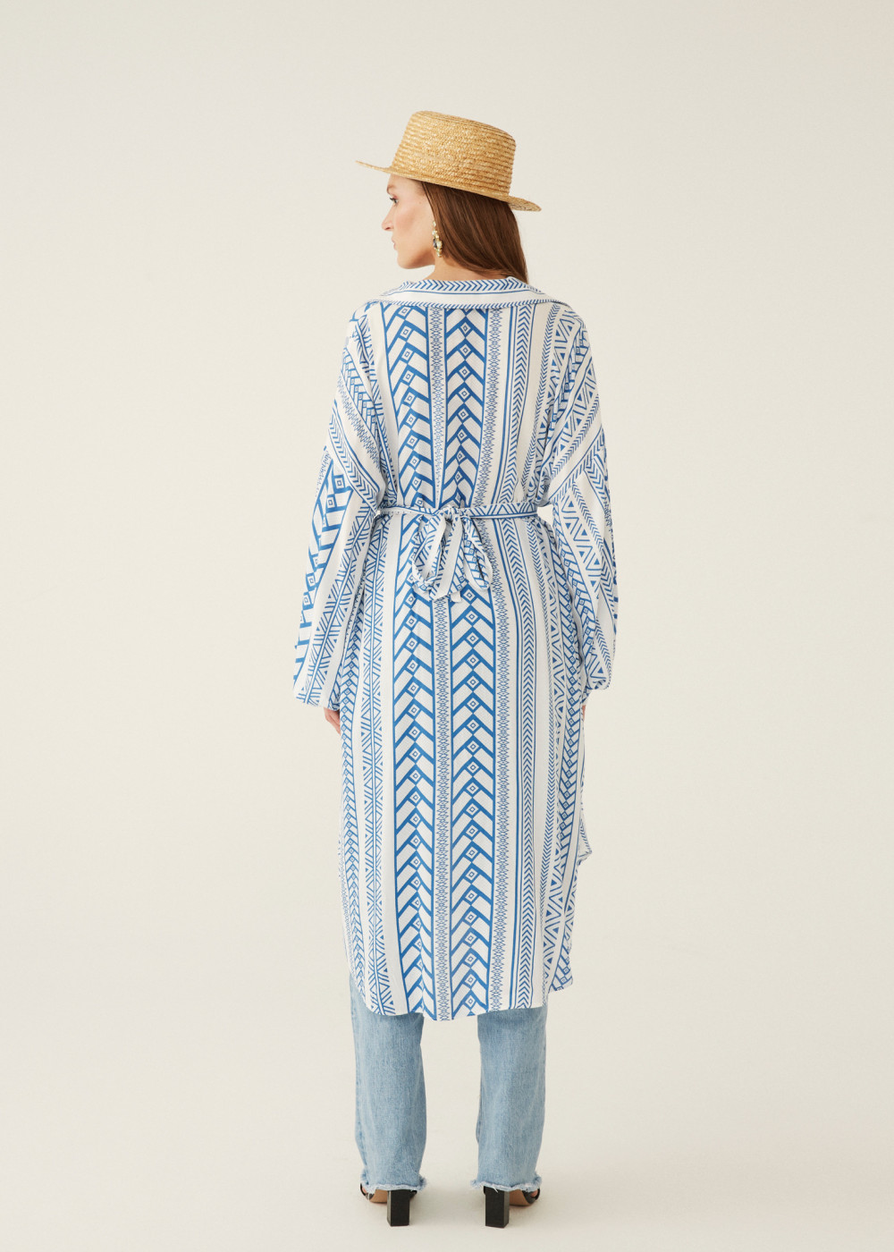 Ethnic Pattern Shirt Dress Ethnic Pattern Shirt Dress