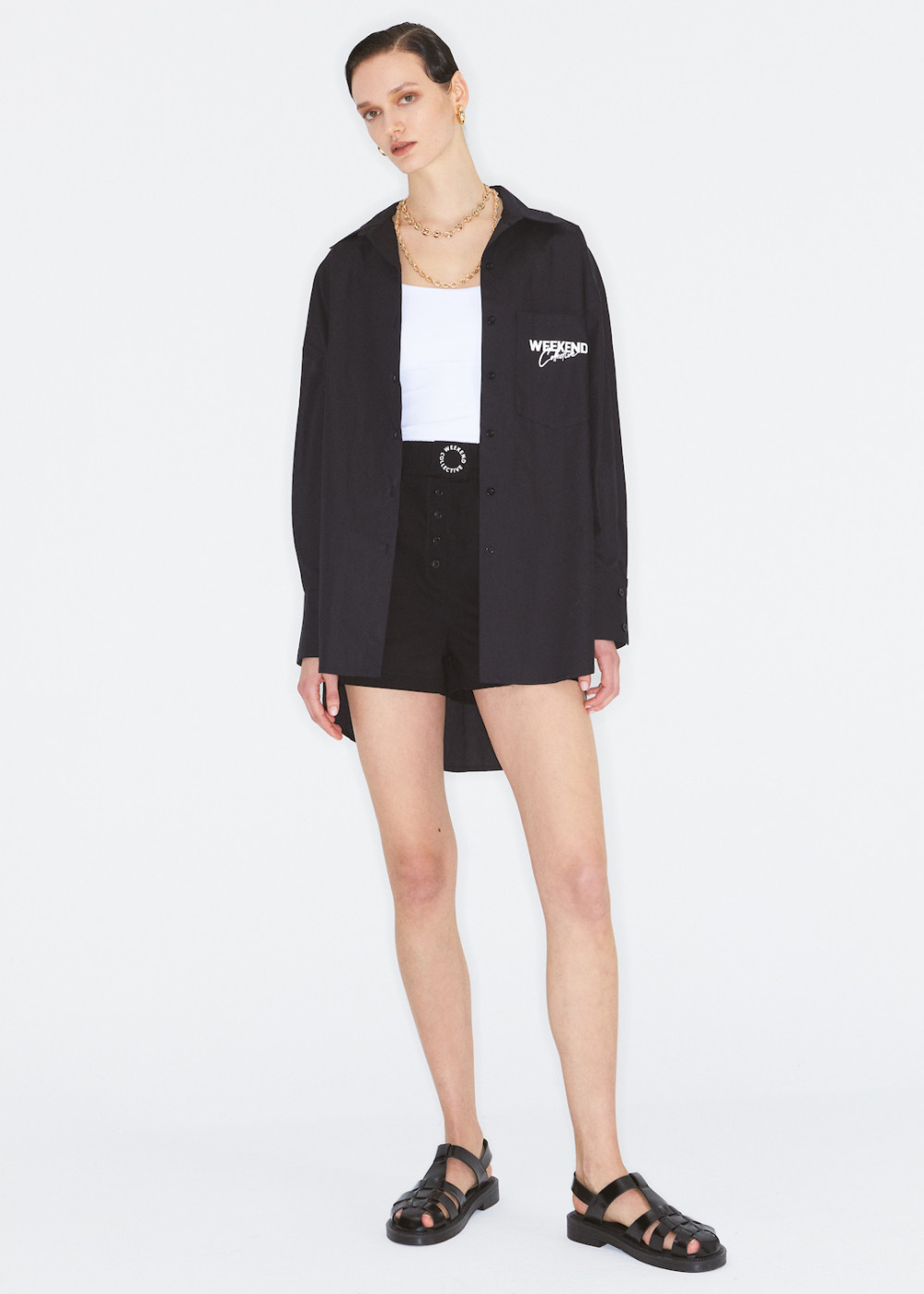 Baskılı Oversize Gömlek Baskılı Oversize Gömlek