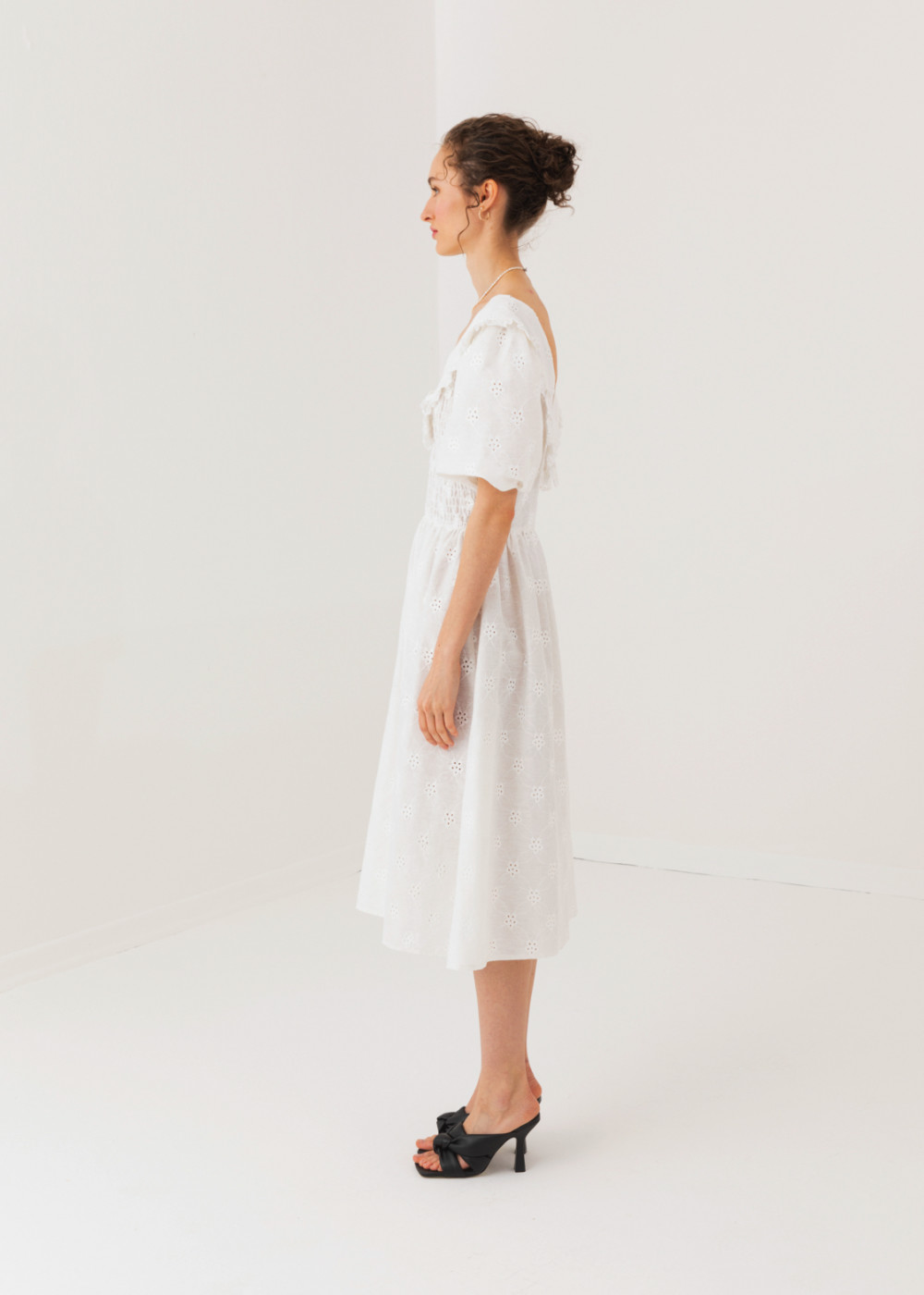 Midi Dress with Detailed Sleeves Midi Dress with Detailed Sleeves