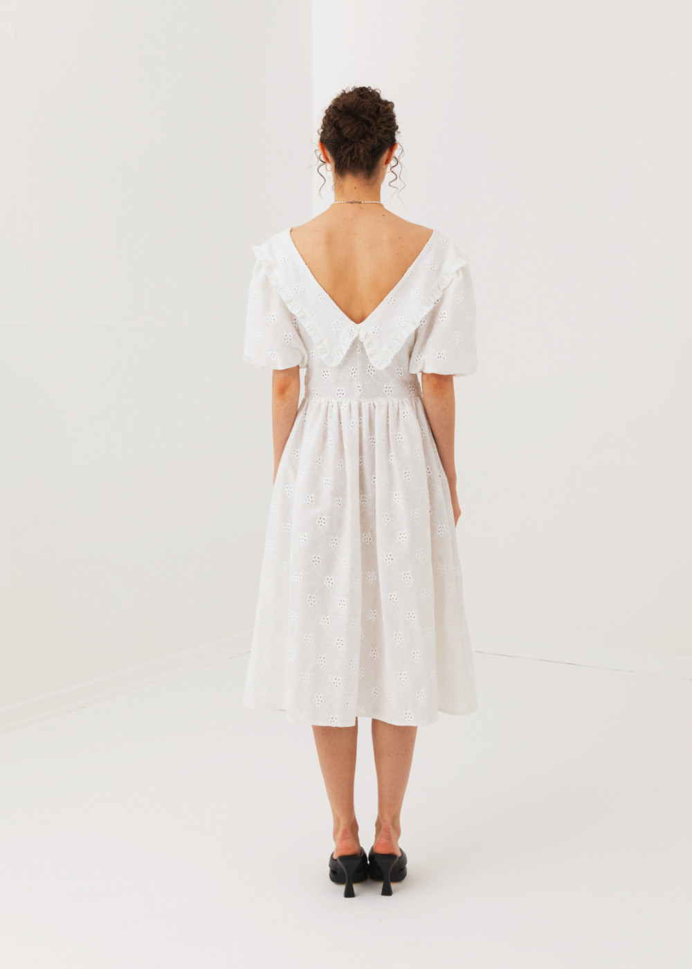 Midi Dress with Detailed Sleeves Midi Dress with Detailed Sleeves